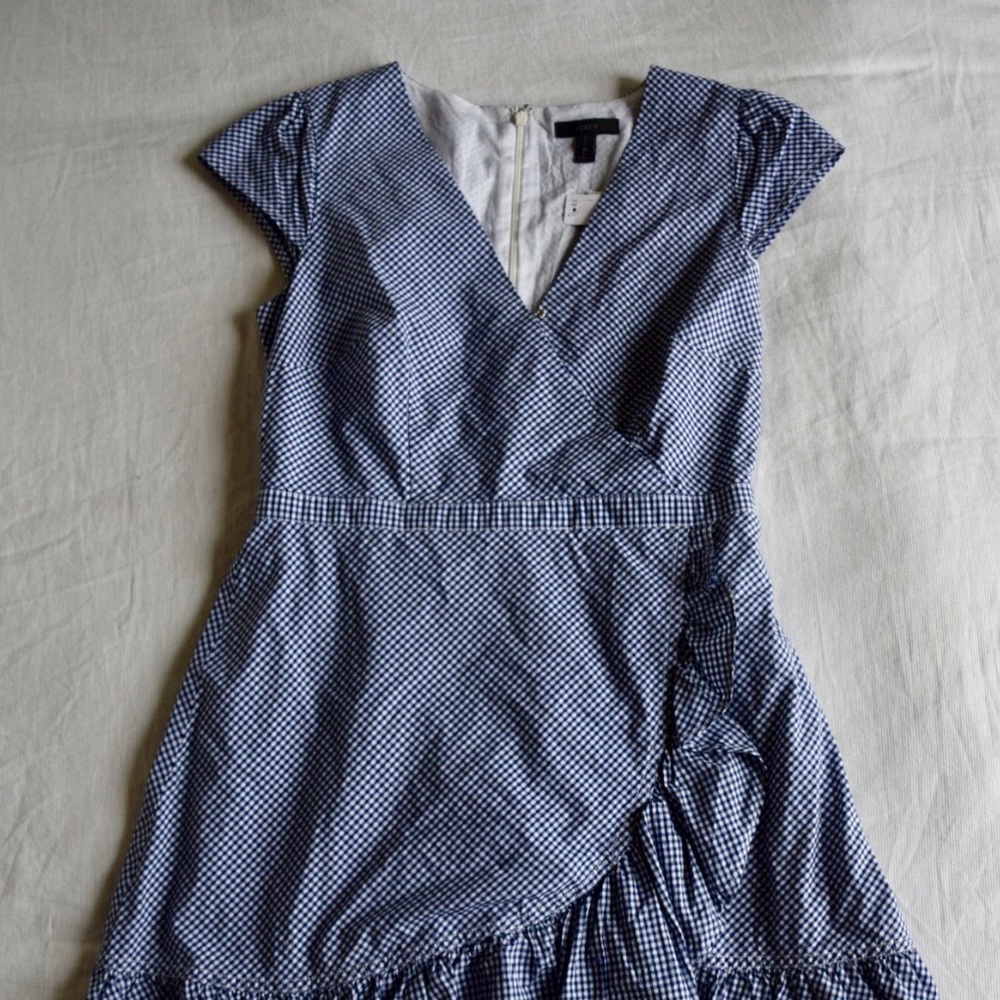 J. Crew Blue Gingham Sundress